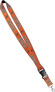 Oregon State Beavers - Satin Keychain Necklace, Oregon State ID Badge Holder - 1 Inch, Orange