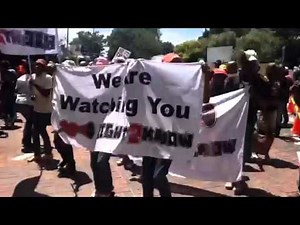 Right2Know protesting outside Nersa hearing in Midrand