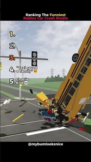Ranking The Funniest Roblox Car Crash Studio Moments! 😭🙏 #roblox