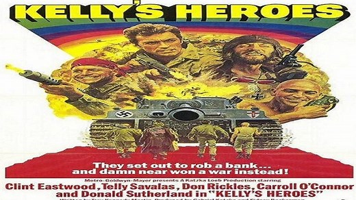 ASA 🎥📽🎬 Kelly's Heroes (1970) a film directed by Brian G. Hutton with Clint Eastwood, Donald Sutherland, Telly Savalas, Don Rickles,