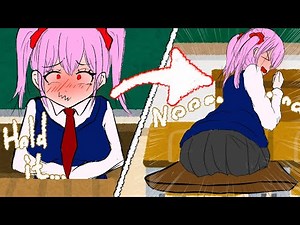 Farting and Panty poop incident during exam!? DAY1【anime HAPPY SCHOOL TIME】