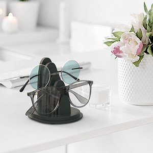 Black Double Glasses Holder, Eye Glasses Stand, Sunglasses Stand, Desk Organizer, Office Accessory - Etsy