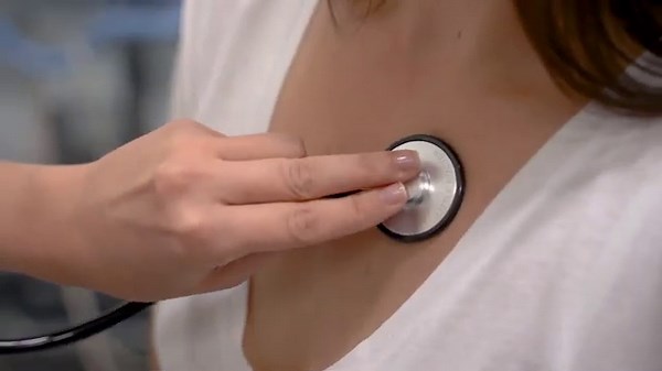 Doctor Using Stethoscope on Female Patient | Free 4K Medical Exam Footage | No Copyright