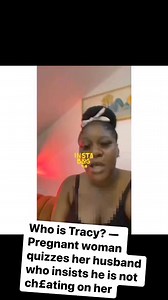 Who is Tracy? — Pregnant woman quizzes her husband who insists he is not ch£ating on her📹: @dfrankies_ | Africa MOGUL