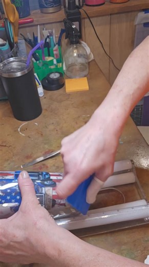 Check out this diamond plate design tumbler 🇺🇸 #semitrucks #usa #america #tumblers #dojesdesigns | Dojes Designs LLC