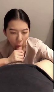 Chinese massage girl gives blowjob