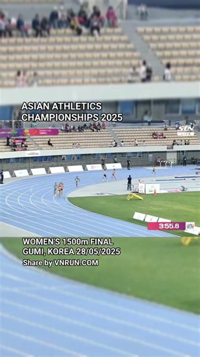 WOMEN'S 1500m FINAL ASIAN ATHLETICS CHAMPIONSHIPS 2025 GUMI, KOREA 28/05/2025 Video by AAC #marathon #running #runner #chaybo #AAA #dienkinh #athletics #AsianAthleticsChampionships #asiarun #vnrun | ASIA RUN