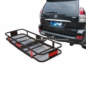 [Hot Item] 500lbs Steel Hitch Mount Cargo Carrier Car Rear Luggage Rack Bulk Cargo