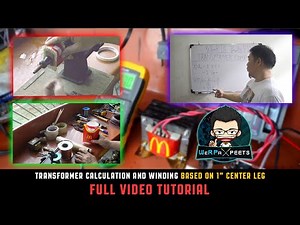 Transformer Rewinding and Calculation Based on 1" Center Leg (FULL VIDEO TUTORIAL)