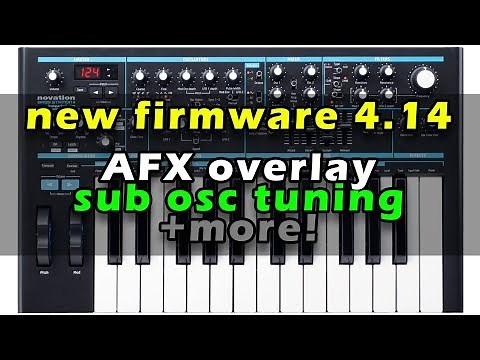 Novation Bass Station 2 Firmware 4.14 - WOW! AFX mode !!