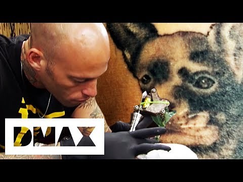 Ami James Tattoos A Meaningful Dog Portrait | Miami Ink
