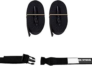 EZ-Xtend Adjustable Boat Cover Tie Down Straps w/Delrin Quick Release Buckles - Heavy Duty 1" Polyester Webbing 4500 lb Break Strength - 250 lb QR Buckle - Boat Accessories - 2 Pack
