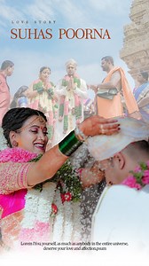 1.2K views · 18 reactions | Two Souls, One Eternal Journey ✨ Celebrating the Sacred Union of Suhas and Poorna in a Blissful Hindu Wedding  #LoveAndBlessings #SuhasAndPoorna #HinduWeddingVibes #camrinfilms #camrin #hinduwedding | Camrin Films Wedding Photography | Facebook