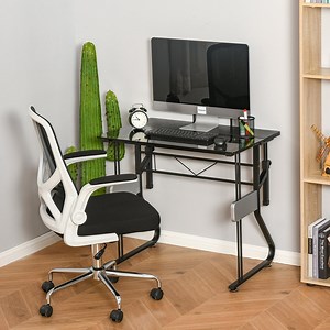 [Hot Item] Writing PC Computer Desk with Height Adjustable Monitor Stand and Foot Pads