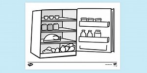 Food Safety Colouring Page