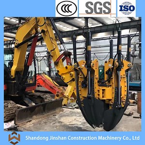 [Hot Item] Forestry Machinery Skid Steer Loader Attachments Js70 Tree Spade, Used for Transplanting Trees