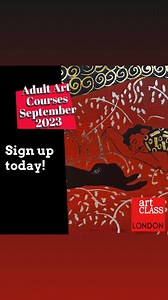 Adult art Courses start 18th September #adult #artclass #artclasscourses #art #artwork #artschool #artforadults | art CLASS London