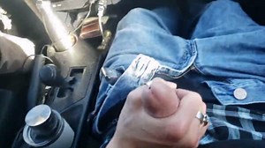 Boyfriend jacks me off in the car.