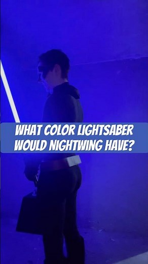What color lightsaber would Nightwing have #lightsaber #nightwing #foryoupage #spotlightfinds #trend