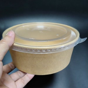 [Hot Item] Restaurant Recycled Disposable takeway Brown Kraft Paper Lunch Boxes with Lid