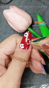 Easy toothpick flower nail art design #SenyoritaBam #nailart #nailartdesign #nailarttutorial #easy #beginnersnailart #nailsonfleek #beauty #manicure | Senyorita Bam