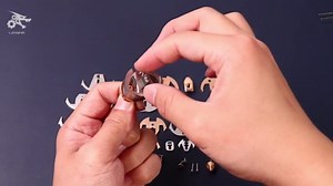 Gold-Plated Metal Phoenix Model Kit - 3D Stainless Steel Mythical Bird Puzzle for Adults - Mechanical Firebird Figurine - Steampunk Kinetic Art Sculpture - Home Decor Gift(Phoenix-Red)