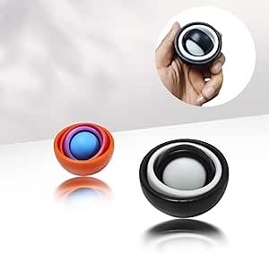 New Fidget Gyro Toys for Teens Adults, Gyroscope Stress Relief Focus Toy, Exercise Finger Flexibility, Best Gift Ideas for Boys Girls Men - 2PC