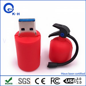 [Hot Item] Fire Extinguisher PVC USB Flash Memory Drive for Fire Company Gift