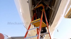 Lubrication of A340 nose landing gear ✈️ #fyp #trending #aviation #viral #foryou #fyi #lubrication #maintenance #airbus #fypシ゚ | Mechanic O