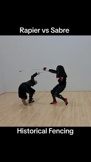 Rapier vs Sabre pick up match #HEMA #Fencing #swords #martialarts