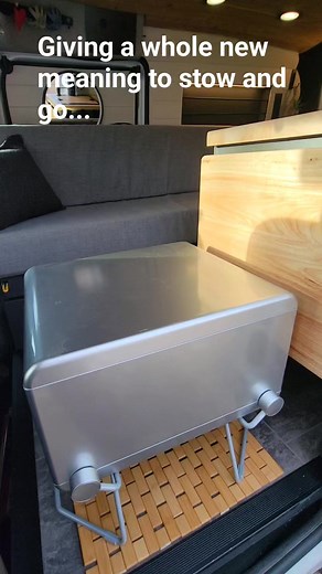 This Ram Promaster City is equipped with a Modiwell dry flush toilet. When necessary, it can be used inside the van, even with the bed fully extended. An outdoor shower/toilet tent makes a great addition for those outdoor go's. . . . . #lilramcamper #tinyvanbuild #tinyvanlife #tinyvanbigworld #vanbuildtips #campervanideas #promastercitycamper #lilcampervan #promastercitycampervan #microcampervan #campervanconversion #vanbuilder #vantoilet #campervantoilet #dryflush #dryflushtoilet | Vanaconda Cu