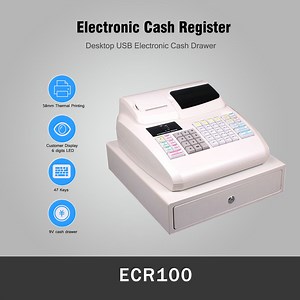 [Hot Item] High Quality 48 Keys Automatic Electronic POS Cash Register ECR-100