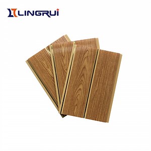 [Hot Item] Wood Grain 3D Pared PVC Plastic False Ceiling (LRC-013)