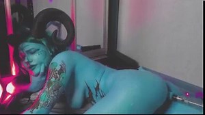 Insanely Horny Blue Nymph Loses Control — Moaning & Cumming Nonstop