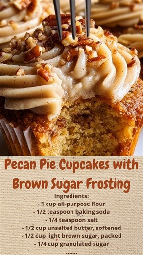 39K views · 173 reactions | Pecan Pie Cupcakes with Brown Sugar Frosting | Cakecrafted Recipes | Facebook