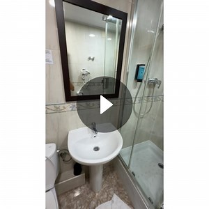 10.8K likes, 257 comments, and 92 shares | Helen's Modern Bathroom Tour: Walkthrough of a Sleek, Glass-Enclosed Shower & Pedestal Sink | Helen (@helenhoran) | Posted Oct 18, 2025 | Spotlight