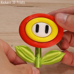 Fire Flower ornament from Super Mario 🌼🎄 | Kickass 3D Prints