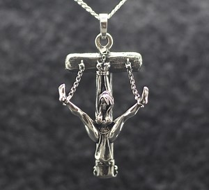 Mature Jewelry Bdsm. Tied Princess Woman Erotic Figure Jewelry Pendant. Silver Erotic Pendant 18 . Shibari Erotic Pendant. Woman on Cross - Etsy