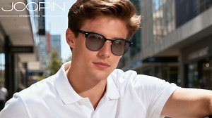 Joopin Photochromic Blue Light Blocking Glasses Semi-rimless Computer Gaming TV Glasses for Men Women UV400 Protection