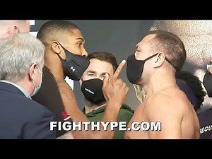 ANTHONY JOSHUA & KUBRAT PULEV ERUPT IN VERBAL ALTERCATION; TRADE HEATED WORDS AT INTENSE FACE OFF