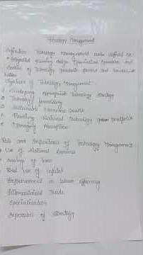 #technology Management -01#definition, objective, role and importance of technology management