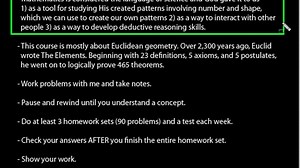 Lesson 63 Lecture DIVE Geometry