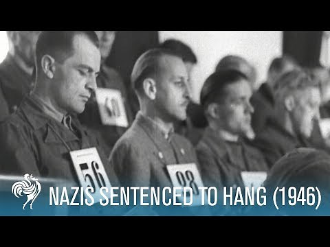 58 Nazis Sentenced To Hang: Dachau Trials (1946) | British Pathé