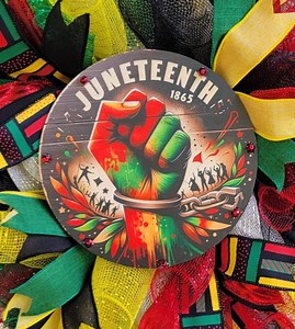 Juneteenth Kente Wreath: Afrocentric Front Door Decor - Etsy