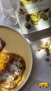 Pistachio-Crusted Brioche French Toast with Crème Anglaise and Setton Farms Raw Pistachio Kernels 💫 Say hello to your mornings with this 😋toast loaded with all the goodness of pistachios to start your day! Get the recipe below! 💚 #PoweredByPistachios⁣ ⁣Ingredients:⁣ ⁣French Toast:⁣ ⁣ 1/3 cup Setton Farms Raw Pistachio Kernels⁣ ⁣ 4 slices brioche⁣ ⁣ 2 large eggs⁣ ⁣ 2/3 cup whole milk⁣ ⁣ 1/3 cup heavy cream⁣ ⁣ 1/4 tsp. vanilla extract⁣ ⁣4 tsp. sugar⁣ ⁣2 tbsp. Unsalted butter⁣ ⁣ 1 tsp. Sugar (fo