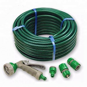 [Hot Item] Flexible Anti-Kink PVC Garden Hose 3/8''-1'' Reinforced Heavy Duty Water Pipe for Agriculture Irrigation