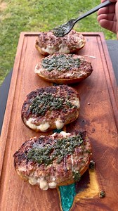 Cheese and sausage stuffed bread with chimmi sauce | Miguels cookingwithfire