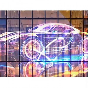 [Hot Item] 5000CD P3.91-7.81 Outdoor Transparent LED Screen High Resolution Glass Mounting Advertising Film Transparent Displays