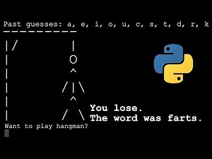 Command line hangman! (Beginner level Python)