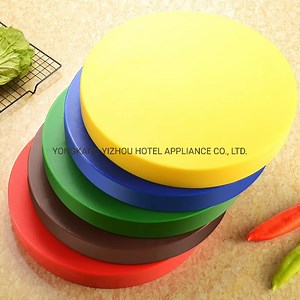 [Hot Item] Plastic Round Chopping Board Vegetable Fruit Meat Cutting Board Commercial Kitchen Board Chopping Block